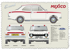 Ford Escort MkI Mexico 1970-74 (Red) Glass Cleaning Cloth